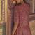 Hot pink faux georgette embroidered readymade top & palazzo set with jacket