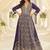 Purple faux georgette embroidered readymade anarkali suit