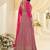 Rani pink faux georgette embroidered readymade anarkali suit