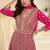 Rani pink faux georgette embroidered readymade anarkali suit