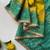 mustard yellow color zari weaves contrast pallu and designer chaap border silk blend saree