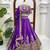Purple thread with Sequnce Work Silk Blend Lehenga Choli Set