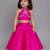 Pink embroidered silk blend lehenga set