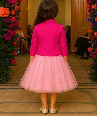 Pink japanese crepe coat and dress 2