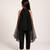 Black embroidered silk blend kurti set