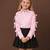 Pink black cotton and crepe skirt set