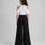 White black japanese crepe jumpsuit