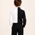 Black and white cotton formal shirt