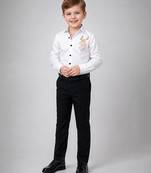 White embroidered cotton shirt
