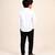 White metallic embellished cotton shirt
