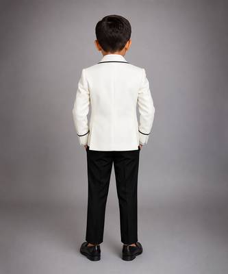 White japanese crepe tuxedo set 2