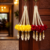 artificial red velvet rose flower pearl tassel home hanging decoration pack of 2