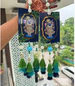 shree nath ji decorative door hanging with tassels for home festival decoration pack of 2