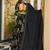 Black Digital Print Silk lehenga choli