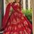 Red Digital Print Silk lehenga choli