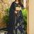Royal Blue Digital Print Silk lehenga choli