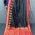 black color contrast weaving pallu and border kanchi weaving buttis on border silk blend saree
