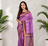 lavender color contrast weaving pallu and border kanchi weaving buttis on border silk blend saree