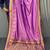 lavender color contrast weaving pallu and border kanchi weaving buttis on border silk blend saree