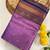 lavender color contrast weaving pallu and border kanchi weaving buttis on border silk blend saree