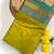 olive green color contrast weaving pallu and border kanchi weaving buttis on border silk blend saree