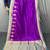 purple color contrast weaving pallu and border kanchi weaving buttis on border silk blend saree