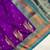 purple color contrast weaving pallu and border kanchi weaving buttis on border silk blend saree