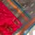 rani pink color contrast weaving pallu and border kanchi weaving buttis on border silk blend saree