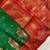 teal color contrast weaving pallu and border kanchi weaving buttis on border silk blend saree