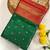 teal color contrast weaving pallu and border kanchi weaving buttis on border silk blend saree