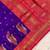 violet color contrast weaving pallu and border kanchi weaving buttis on border silk blend saree