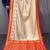white color contrast weaving pallu and border kanchi weaving buttis on border silk blend saree