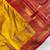 yellow color contrast weaving pallu and border kanchi weaving buttis on border silk blend saree