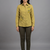 Olive green floral embroidered shirt co-ord set
