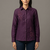 Wine floral embroidered shirt