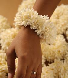 Full mogra bloom artificial floral hair gajra scrunchie ring