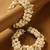 Traditional white jasmine mogra gajra hair accessory with gold touches