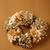 Royal antique gold & pearl bridal floral gajra hairpiece