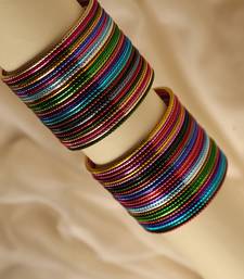 Multicolor metal bangle set for traditional & festive wear