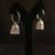 Oxidized silver hoop jhumka earrings with ghungroo bell fringe