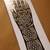 Reusable mehendi stencil sticker set for temporary henna tattoos