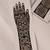 Reusable mehendi stencil sticker set for temporary henna tattoos