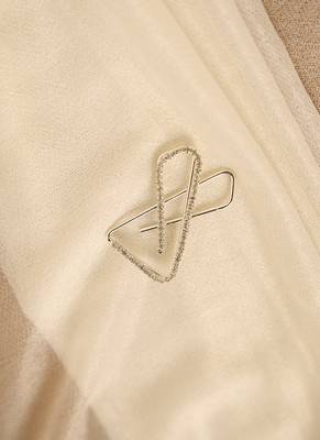 Small Modern Geometric Crystal Saree Brooch Pin Set of 3 – Gold, Silver & Rose Gold 2