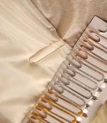 Assorted metallic saree safety set in gold silver & rose gold-Set of 12