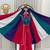 Multi hand Mirror And thread work cotton Lehenga Choli Set