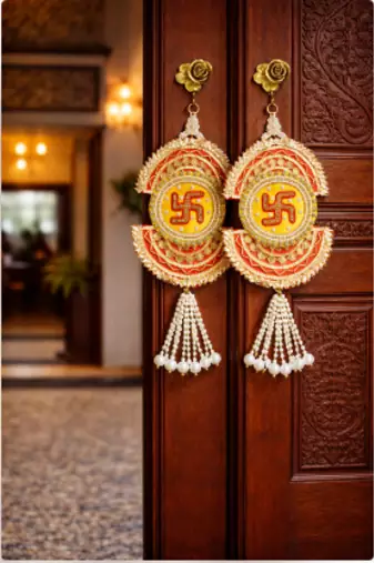decorative satiya patra hanging for main door decoration pack of 2