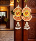 decorative satiya patra hanging for main door decoration pack of 2
