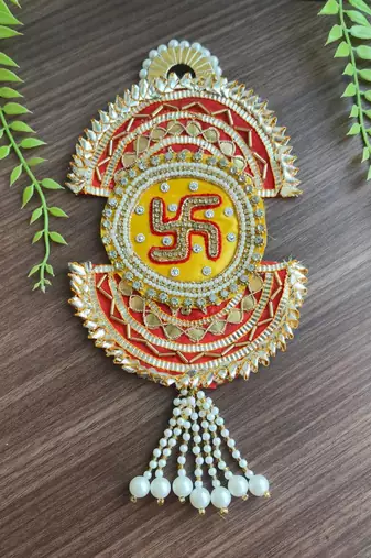 decorative satiya patra hanging for main door decoration pack of 2