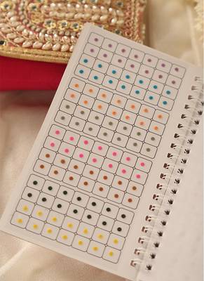Multi-color & maroon assorted bindi booklet collection 2