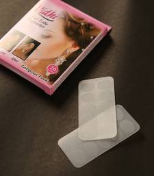 Invisible ear lobe support patches for heavy earring relief